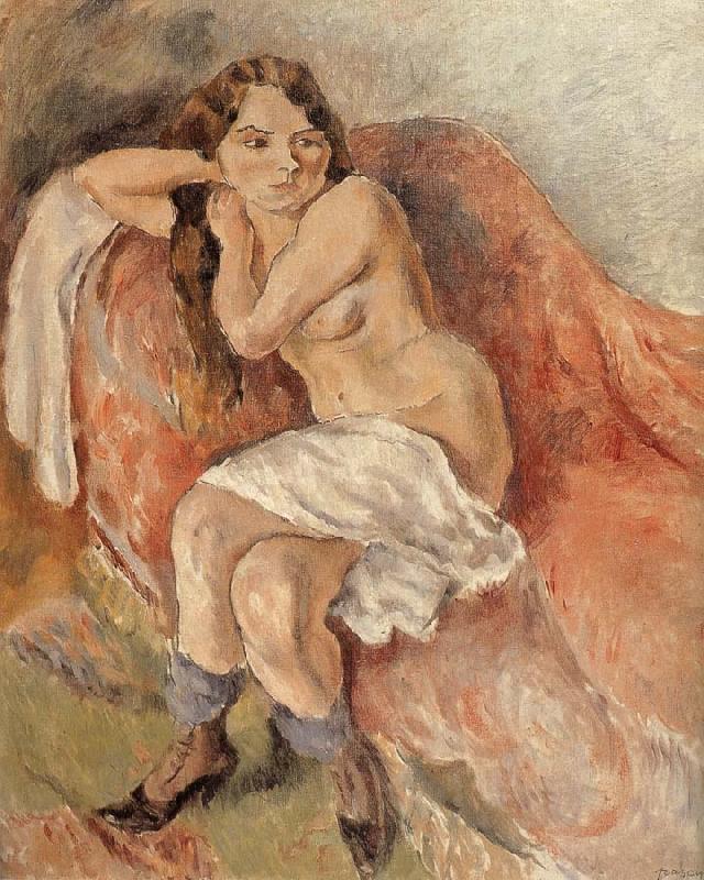 Jules Pascin Susan near the sofa